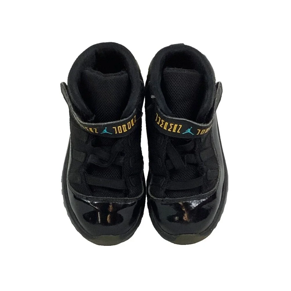 Nike Jordan Retro 11 (TD) Baby/Infant Sz 9C Black Gamma Blue Sneakers 378040-006